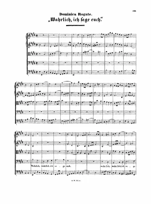 First page of Wahrlich, wahrlich, ich sage euch