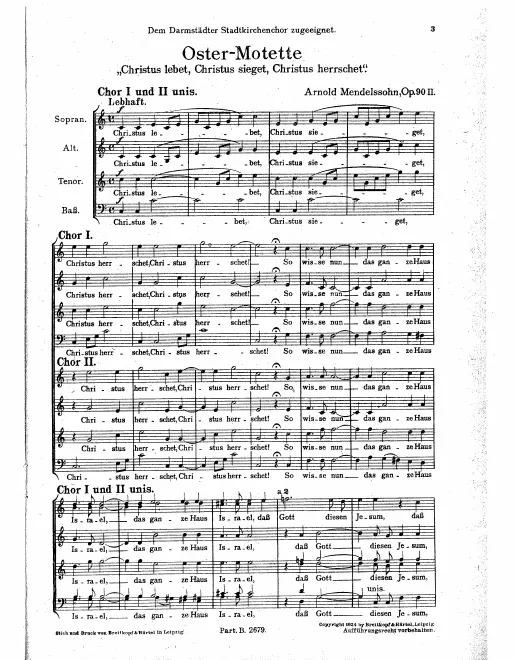 First page of 14 Motets