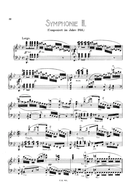 First page of Symphony No.2