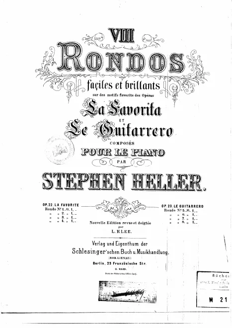 First page of 4 Rondos faciles et brillants