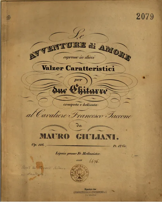 First page of Le Avventure di amore