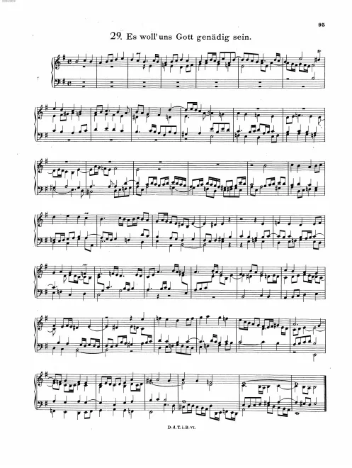 First page of Es woll' uns Gott genädig sein
