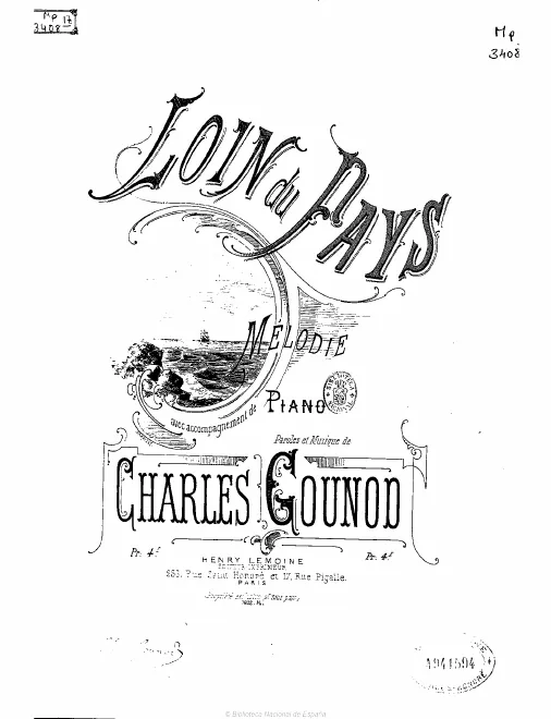 First page of Loin du pays