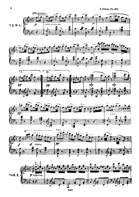 First page of Impromptu sur un thème favori de Paganini