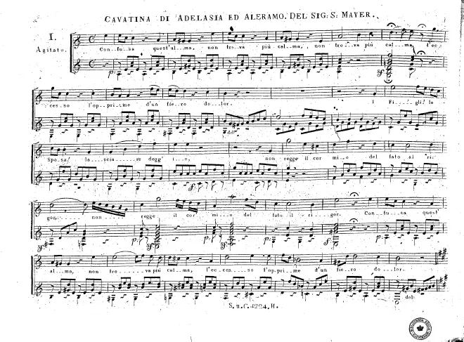 First page of 3 Cavatinas