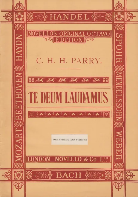 First page of Te Deum laudamus in D