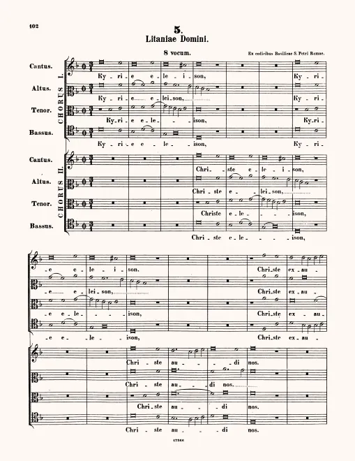 First page of Litaniae Domini