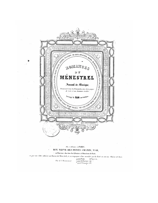 First page of J'aime la rêverie