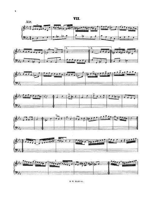 First page of Air with Variations