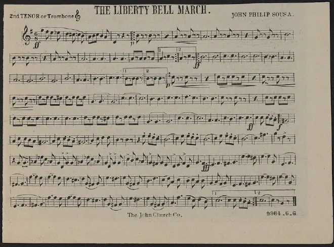 Tenor Horn 2 (or Trombone 2) (Treble Clef)