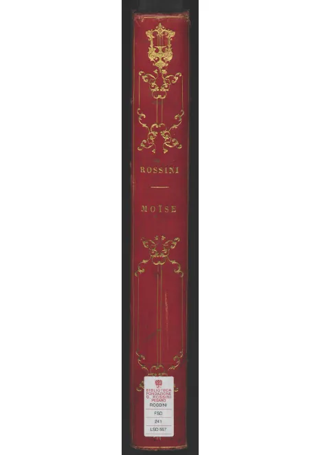 First page of Mosè in Egitto ; Moïse et Pharaon / Mosè