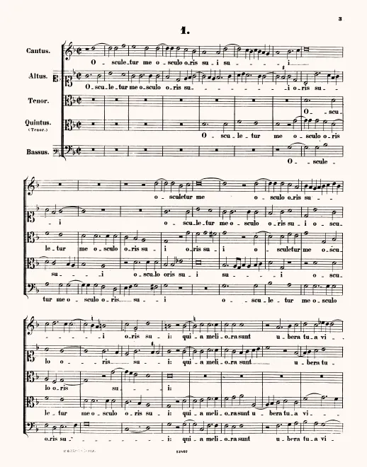 First page of Osculetur me
