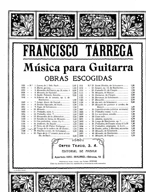 First page of El Ratón Tango