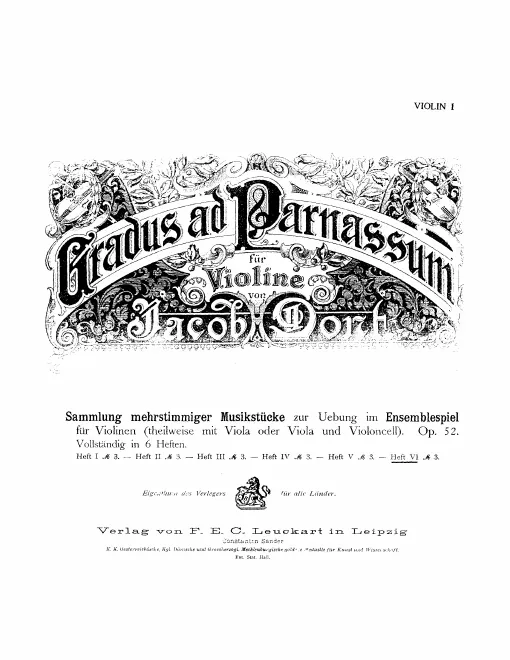 First page of Violin Quartet