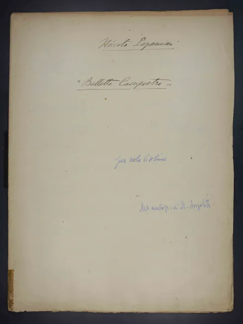 First page of Balletto Campestre