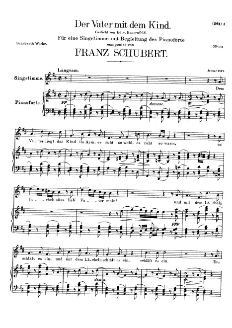 First page of Der Vater mit dem Kind