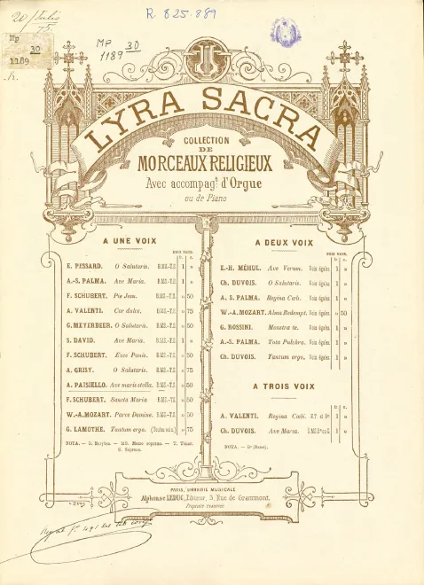 First page of Ave maris stella