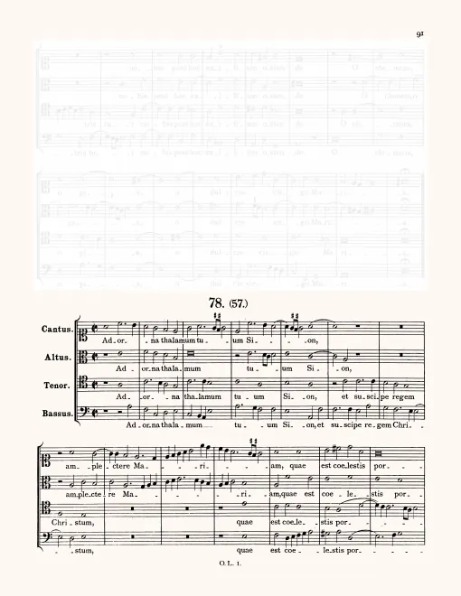 First page of Adorna thalamum tuum Sion