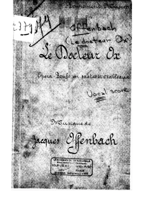 First page of Le docteur Ox