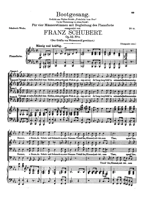 First page of Bootgesang