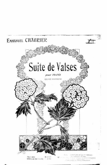 First page of Suite de valses