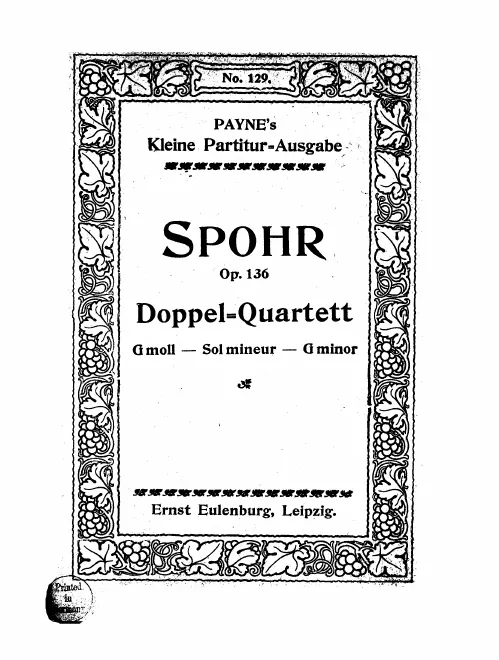 First page of Double String Quartet No.4