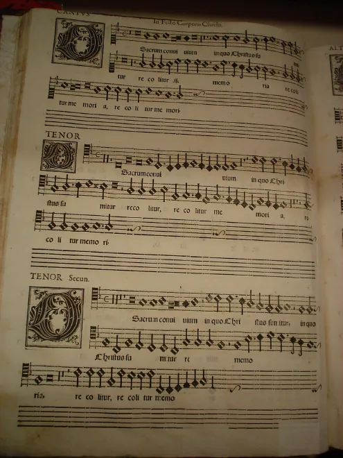First page of O sacrum convivium