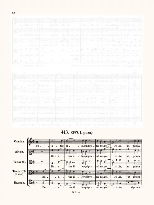 First page of Beatus ille qui procul