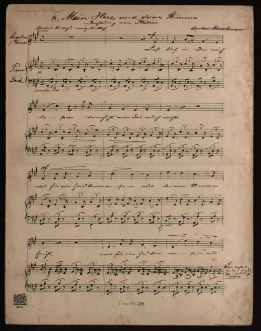 First page of Mein Herz und deine Stimme