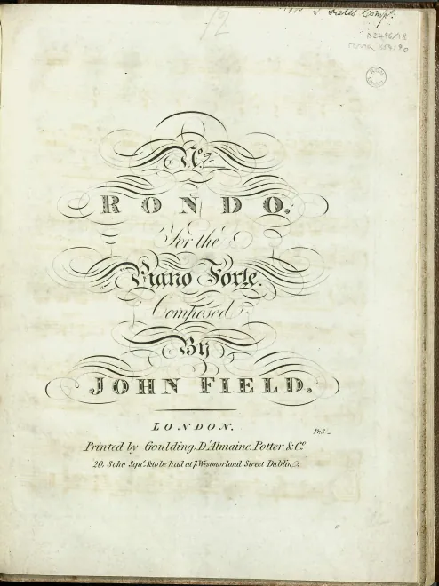First page of Rondo in A-flat major