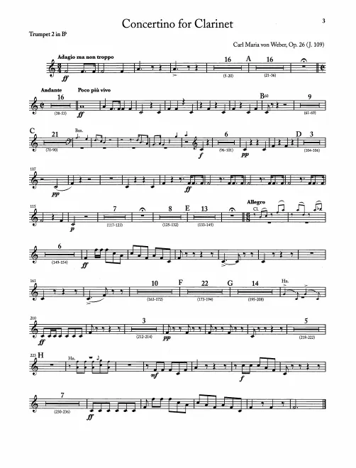 Trumpet 2 (B, transposed)