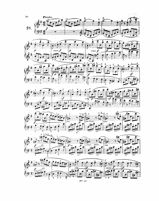 First page of Keyboard Sonata in G major