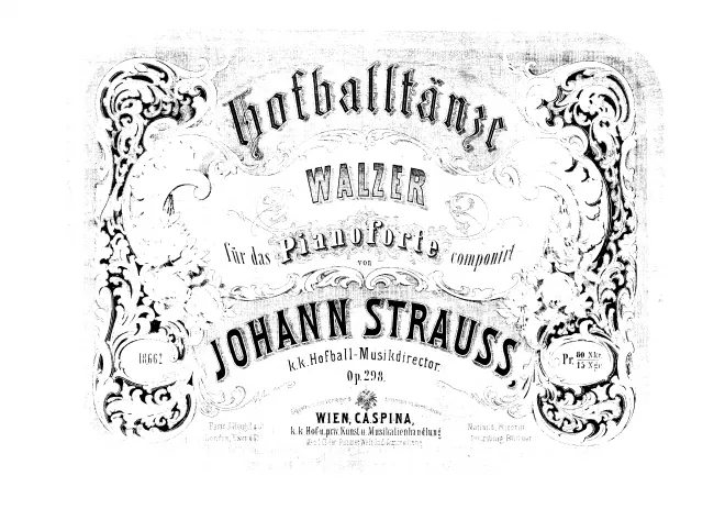 First page of Hofballtänze Walzer