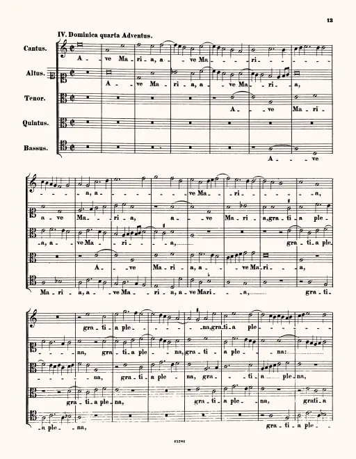 First page of Ave Maria