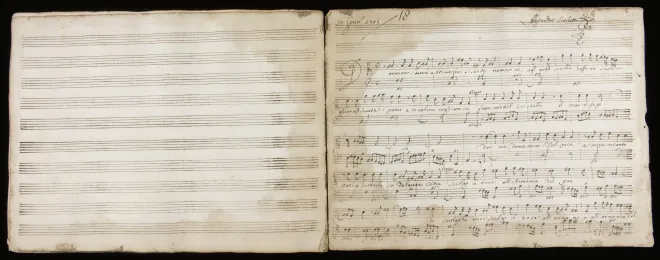 First page of Dormono l'aure estive