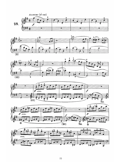 First page of Keyboard Sonata in G major
