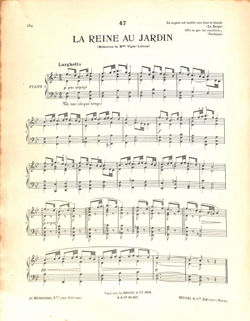 47. La Reine au jardin