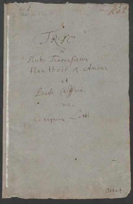 First page of Trio Sonata in A major