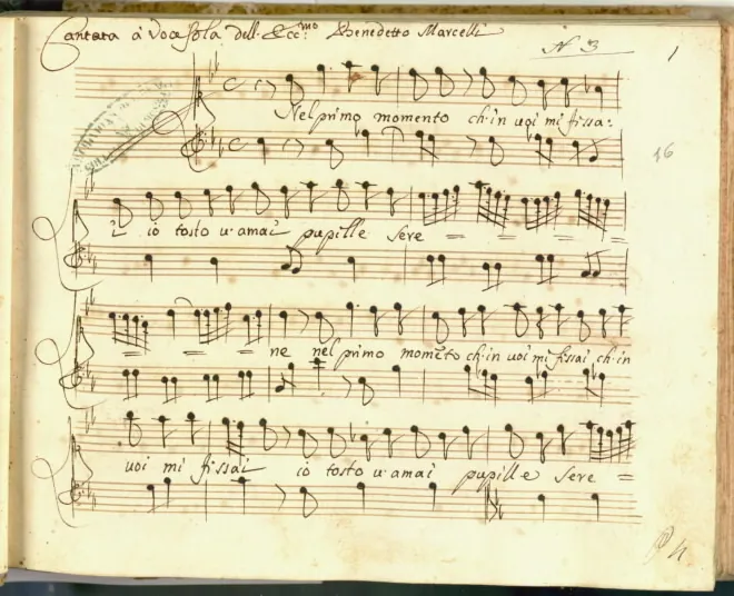 First page of Nel primo momento, SF A198