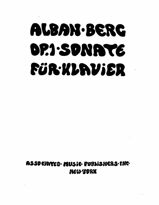 First page of Piano Sonata