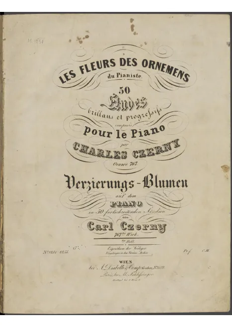 First page of Les fleurs des ornements