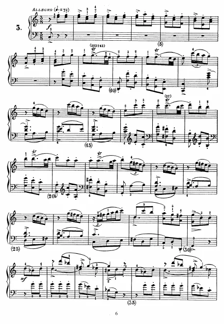 First page of Keyboard Sonata in C major