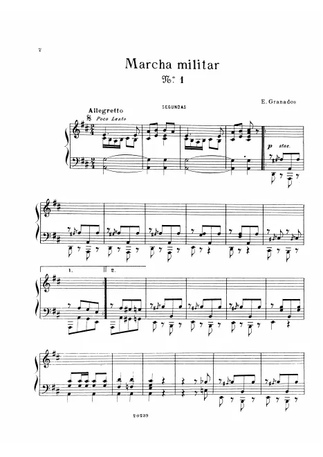 First page of 2 Marchas militares