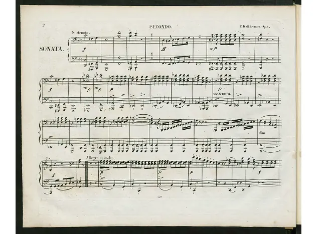 First page of Sonata for Piano Four-Hands