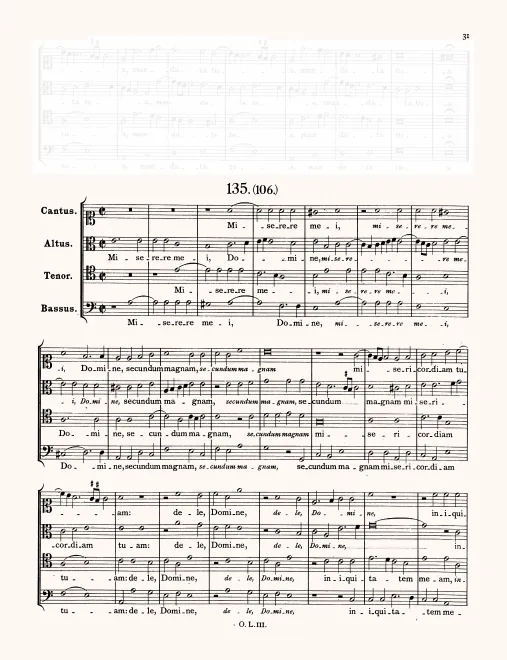 First page of Miserere mei Domine