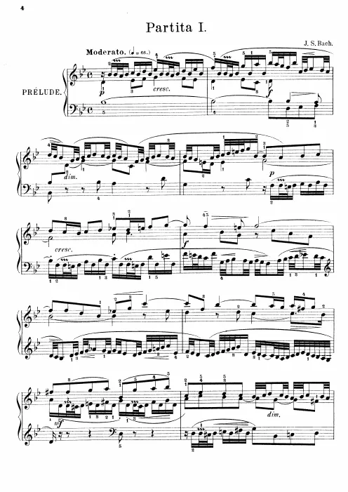 First page of 6 Partitas