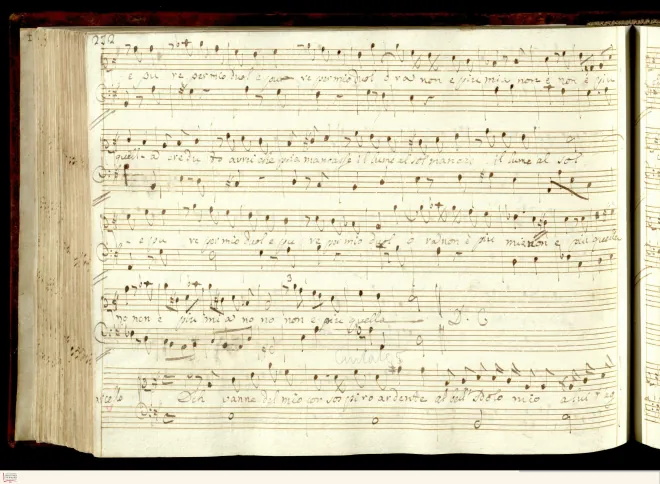 First page of Deh vanne del mio cor sospiro ardente