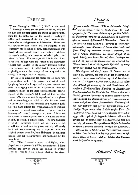 First page of Norwegian Peasant Dances