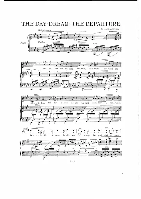First page of The Day-Dream