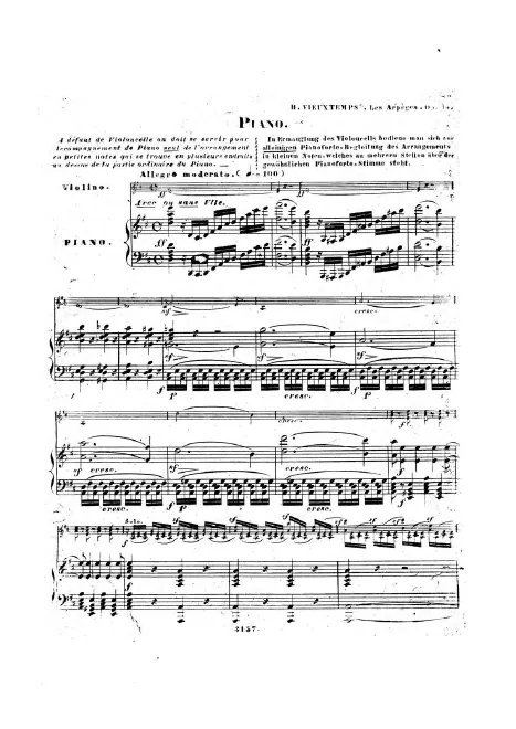 First page of Capriccio 'Les Arpèges'